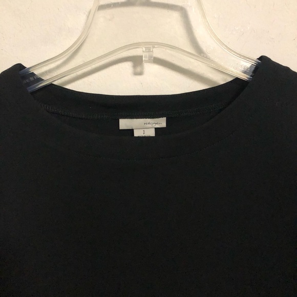 Halogen Black Flutter Short Sleeve Ruffle Detail Top Small Petite Size 4 6 - Picture 6 of 10